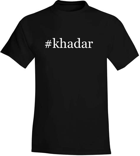 Amazon.com: #khadar - A Hashtag Soft & Comfortable Men's T-Shirt, Black ...