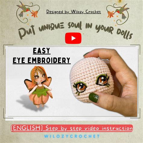easy eye embroidery instruction  crochet dolls embroidery pattern