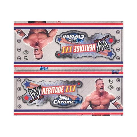 Topps Wwe Heritage Iii Chrome Wrestling Hobby Box Case Steel