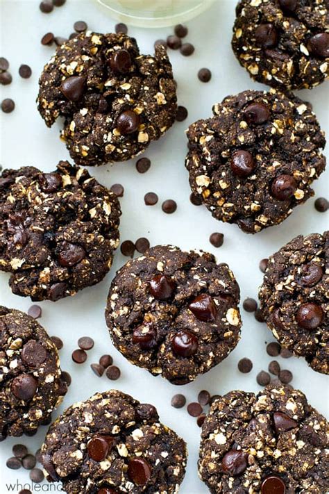 Healthy Double Chocolate Breakfast Cookies Whole And Heavenly Oven