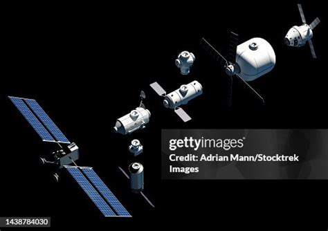 Lunar Gateway Space Station Concept Exploded View High-Res Vector ...