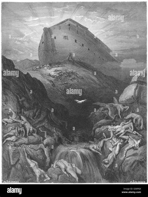 Old Testament Noah S Ark Resting On Mount Ararat After The Deluge