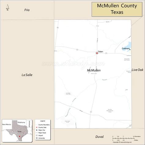 Map of McMullen County, Texas - Thong Thai Real