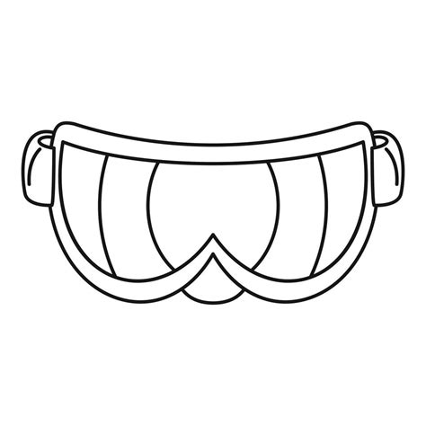 Ski Glasses Icon Outline Style 14596861 Vector Art At Vecteezy