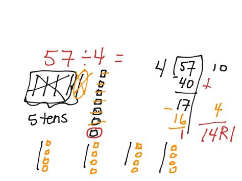 ShowMe - division with base ten blocks