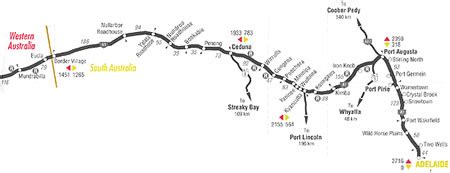 Australia Road Maps Perth To Adelaide