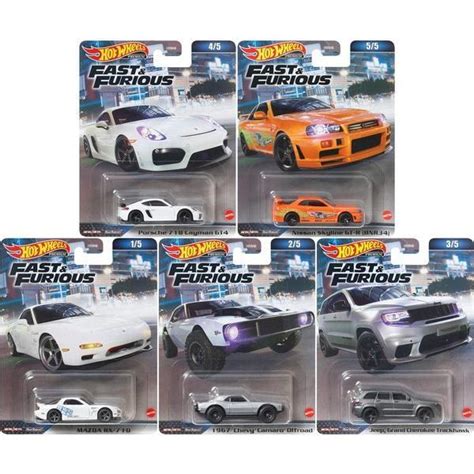玩具快克 HOT WHEELS 風火輪 玩命關頭 電影 精裝 膠胎 唐老大 保時捷 718 RX7 R34 GTR 露天市集 全台最大的網路購物市集