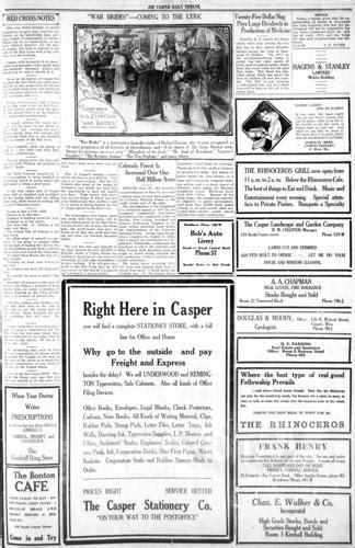 Throwback Thursday Caspers News From This Week In 1917