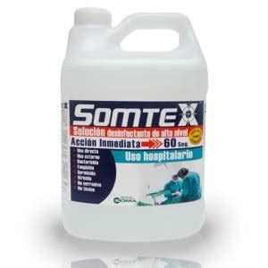 SOMTEX SOLUCIÓN DESINFECTANTE DE ALTO NIVEL GALÓN 3 758 L SOMA