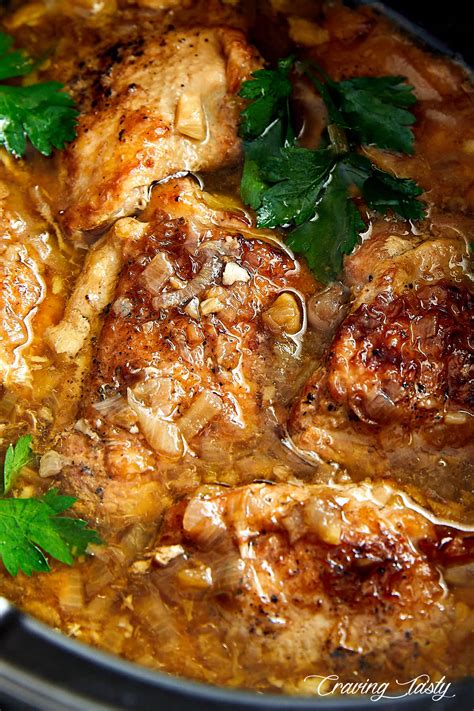 Rustic Slow Cooker Chicken Craving Tasty