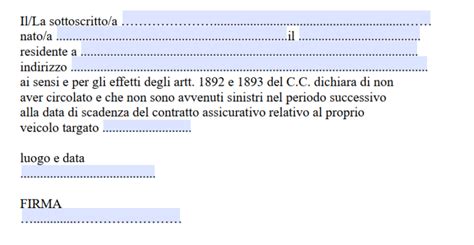 Modulo Dichiarazione Di Mancata Circolazione Word E Pdf