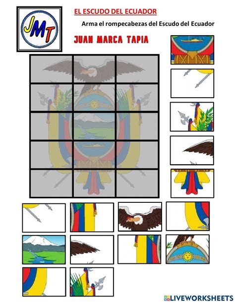 El Escudo Del Ecuador Interactive Worksheet En 2024