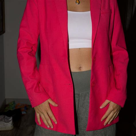Small Adika Hot Pink Blazer Depop