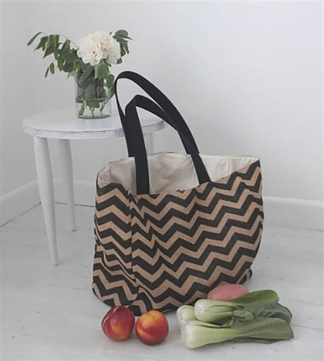 Sewing Pattern Reusable Grocery Bag Reusable Shopping Bag Etsy