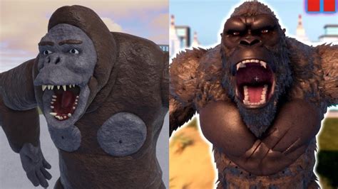 King Kong 1962 Kaiju Alpha Vs Kong 2021 Kaiju Universe Comparison