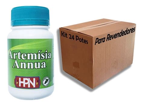 Artemísia Annua Em Cápsulas De 500 Mg 100 Pura Kit 24 Potes