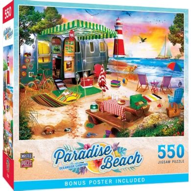 Mirax Hobbies Masterpieces Oceanside Camping Puzzle Piezas