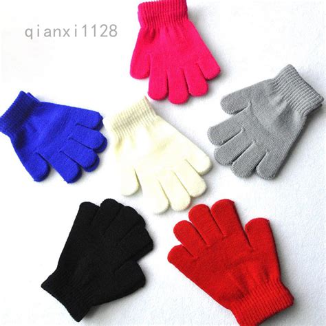 Guantes Mágicos Para Niños Par Invierno Caliente Niñas Estiramiento