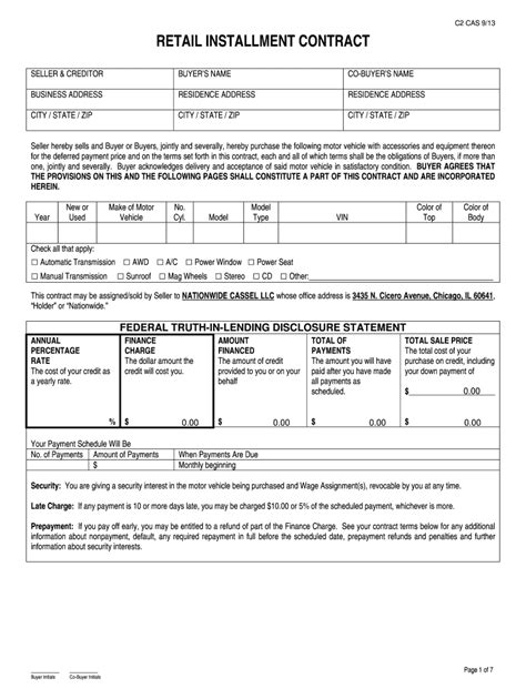 Installment Contract Fill Out Sign Online Dochub