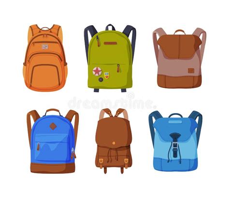 Set Of Backpacks Backpacks For Students Travellers And Tourists