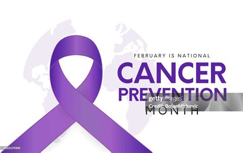 National Cancer Prevention Month Banner Card February Vector High Res Vector Graphic Getty Images