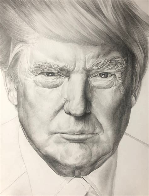 Donald J Trump 45th President Of The United States Graphite Pencil