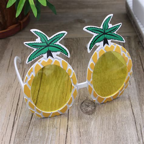 Hawaii Dekor Hawaiianische Luau Brille Party Brillen Witzige Ananas