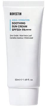 rovectin Aqua Soothing Sun Cream SPF 50+ Pa++++ ingredients (Explained)