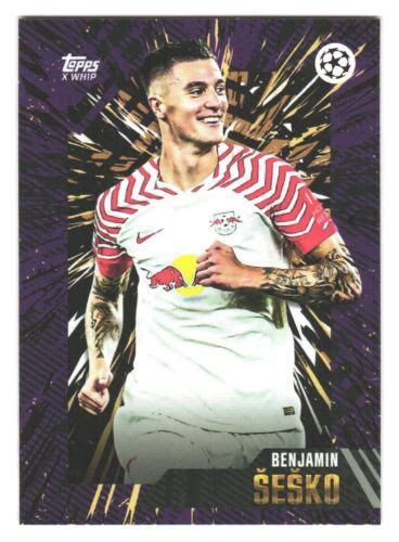 2023 24 Topps Gold UEFA Club Competitions RB Leipzig Benjamin Sesko EBay