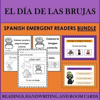 Spanish Emergent Readers SPANISH HALLOWEEN EL DÍA DE LAS BRUJAS BUNDLE