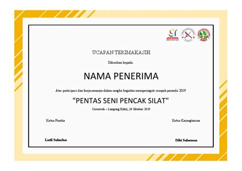 Sertifikat Pencak Silat Pdf