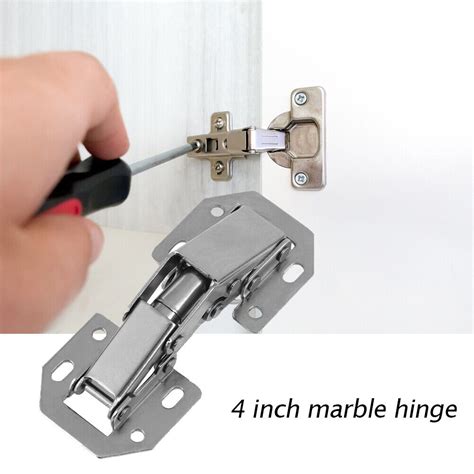 4 Inch Cabinet Hinge 90 Degree No Drilling Hole Door Buffer Hinges