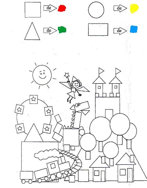 Desenhos Figuras Geometricas Para Colorir