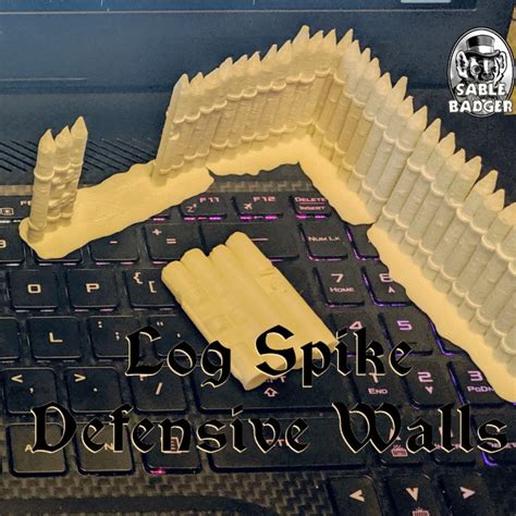 3d Printable Spiked Log Walls And Defenses By Brander Roullett