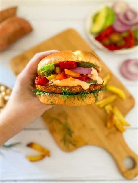 Vegan Sweet Potato Burgers Oil Free This Healthy Kitchen