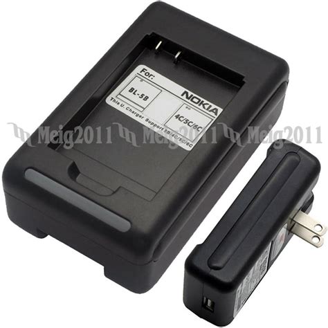 Battery Charger For Nokia Bl 5c Bl 5ca Bl 5cb Br 5c E50 E60 N70 N71 N72 N91 2710