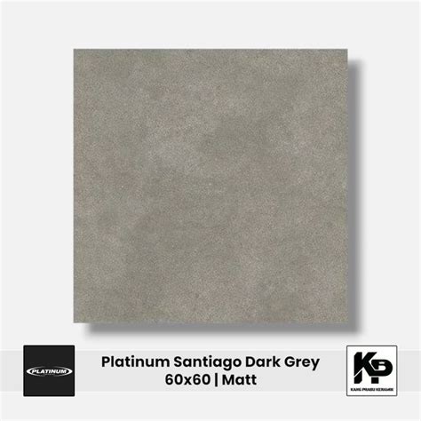 Jual Keramik PLATINUM CERAMICS Santiago Dark Grey 60x60 Jakarta Pusat