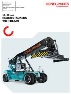 Konecranes SMV 4527 TB 5 Reach Stacker Specs Year Year LECTURA Specs