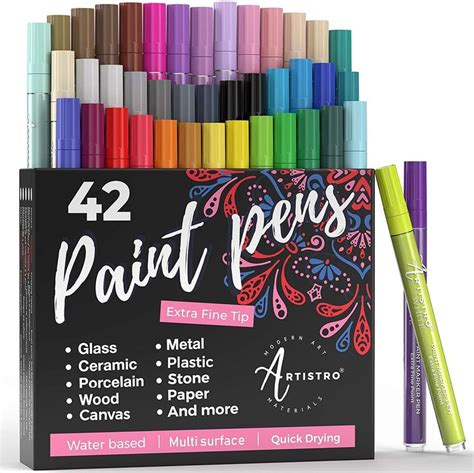 Extra Fine Tip Acrylic Paint Marker Pens Set Of Acrylic Paint