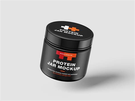 8 Mockups Of Rounded Protein Jars Free Download Resource Boy