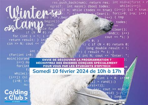 Winter Camp Atelier Dinitiation La Programmation Informatique