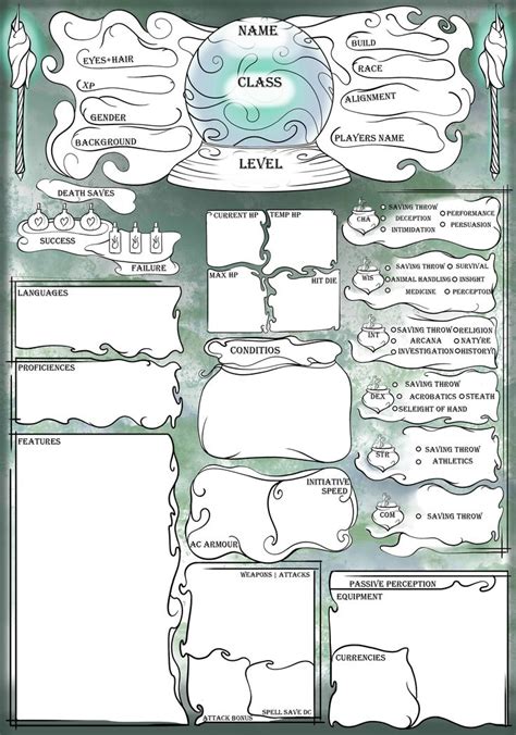 Ttrpg Printables Dnd Notes Printable Npc Dnd Pdf Wizard Etsy In 2022