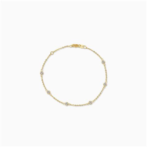 Pulseras Aldo Co Pulsera En Oro Amarillo De 18K Con Flor Silueta Y