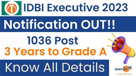 IDBI Executive Notification 2023 1036 Post Exam Pattern