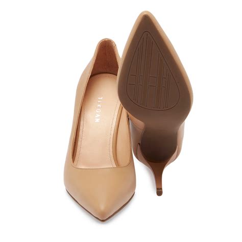 Nude Deri Kadın Stiletto K S AY Q J Tergan
