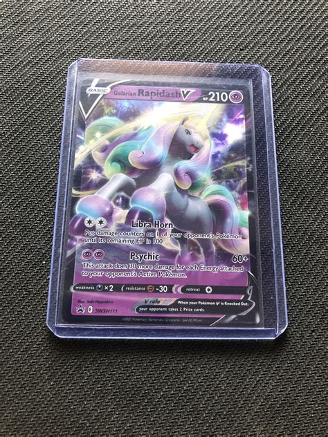 Galarian Rapidash V Swsh Promo Ultra Rare Full Art Pokemon Card Nm