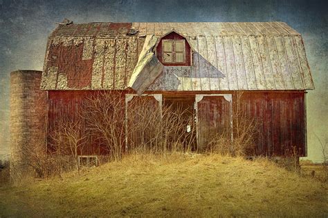 Red Abandoned Barn In West Michigan Photograph By Randall Nyhof Fine