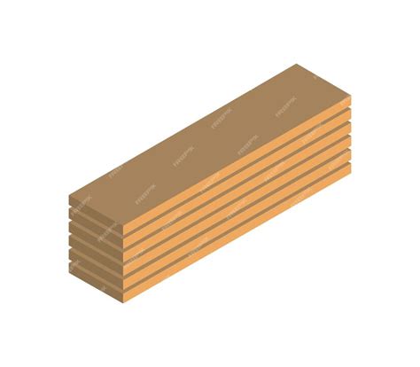 Premium Vector Isometric Wooden Slabs