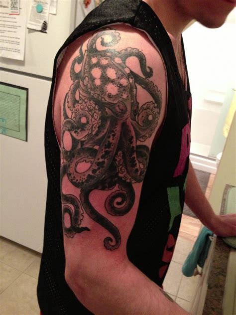 Octopus sleeve tattoo