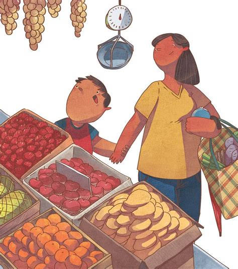 Filipino Art Filipino Food Childrens Book Illustration Mother And